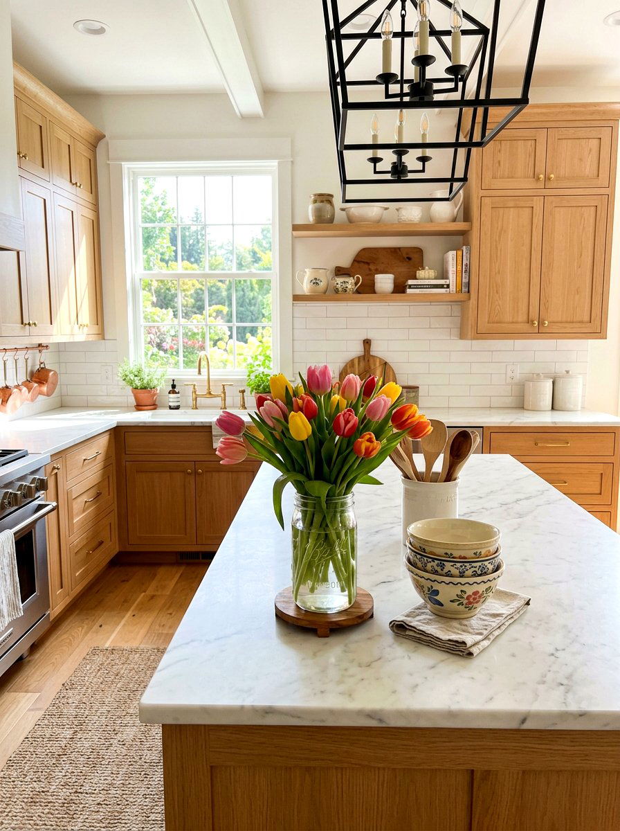 Mason Jar Flower Vase - 25 Spring Mason Jar Craft Ideas