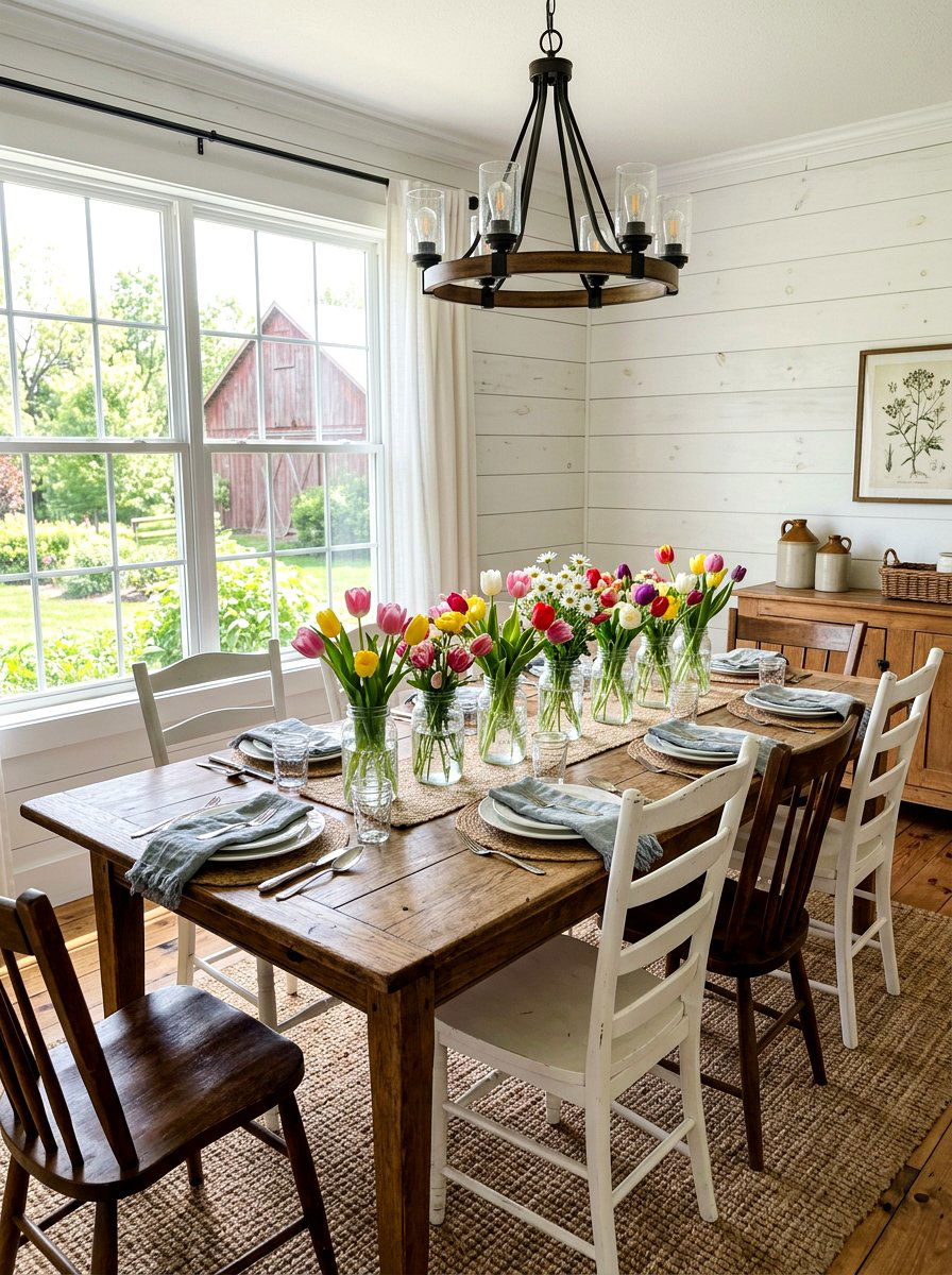 Mason Jar Flower Vase - 25 Spring Glass Jar Decor Ideas