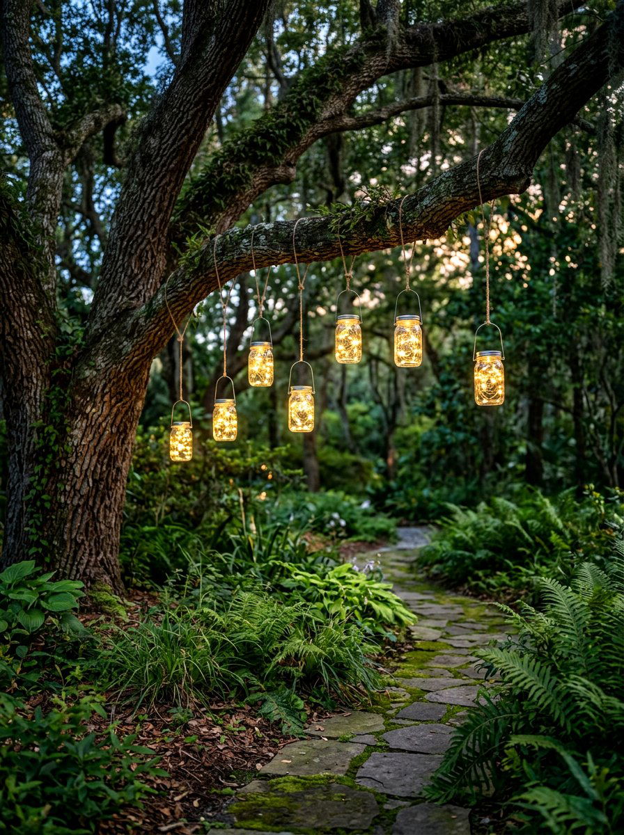 Mason Jar Lantern - 25 Spring Engagement Party Decor Ideas