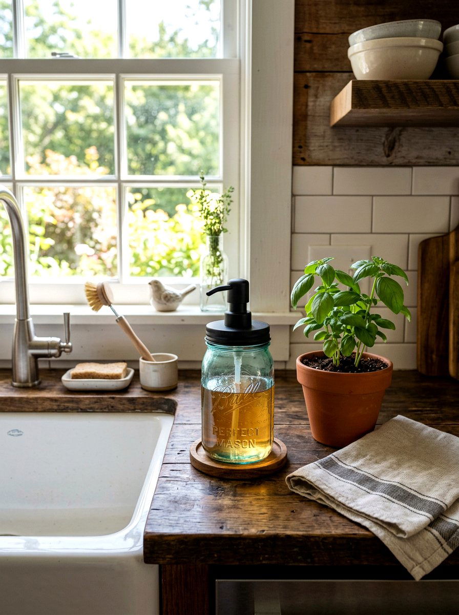 Mason Jar Soap Dispenser - 25 Spring Soap Dispenser Ideas