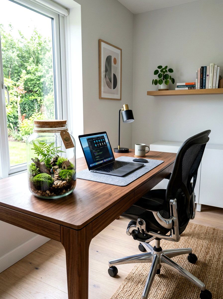 Mason Jar Terrarium - 25 Spring Mason Jar Craft Ideas