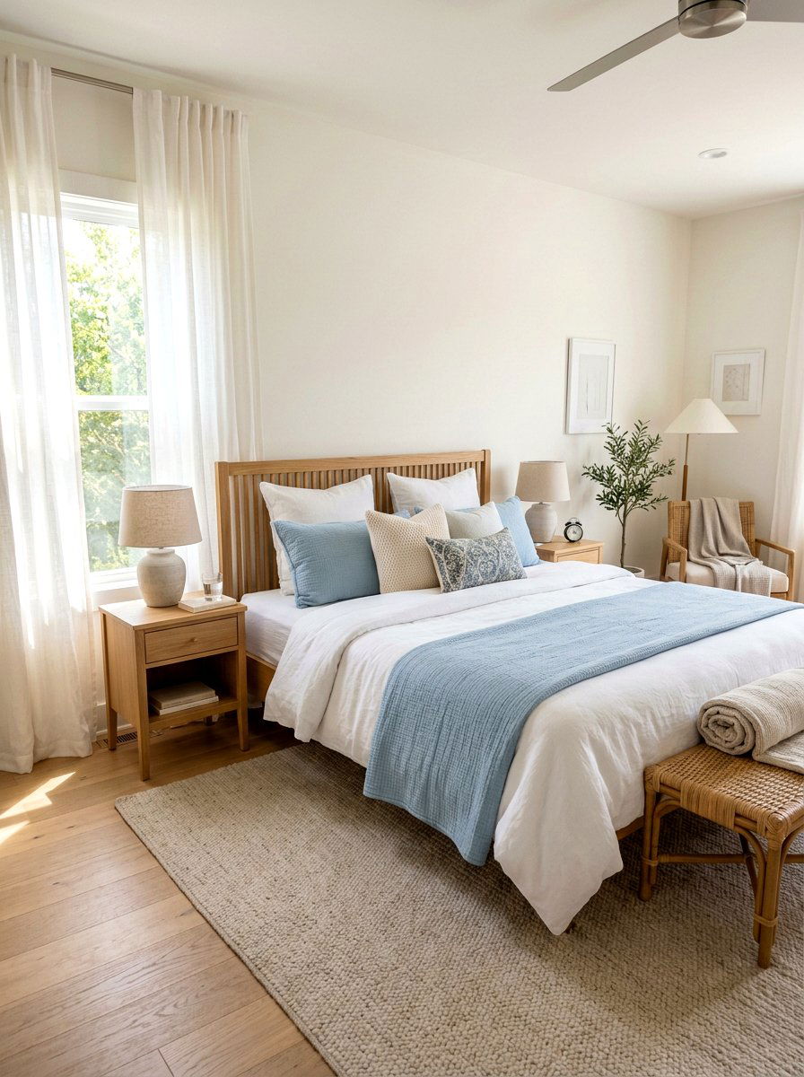 Master Bedroom Bedding - 25 Spring Cleaning Decor Ideas