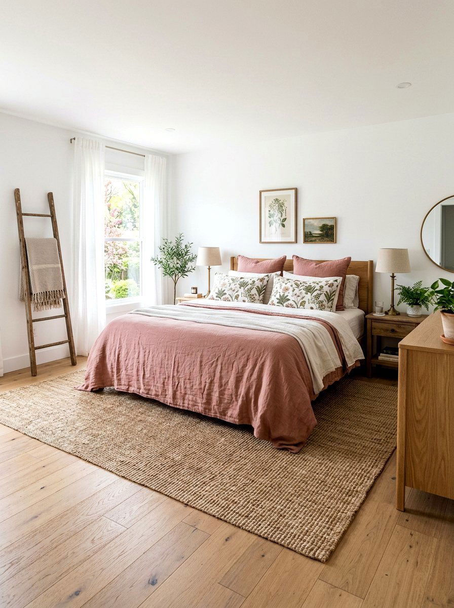 Master Bedroom Linen - 25 Spring Rustic Decor Ideas