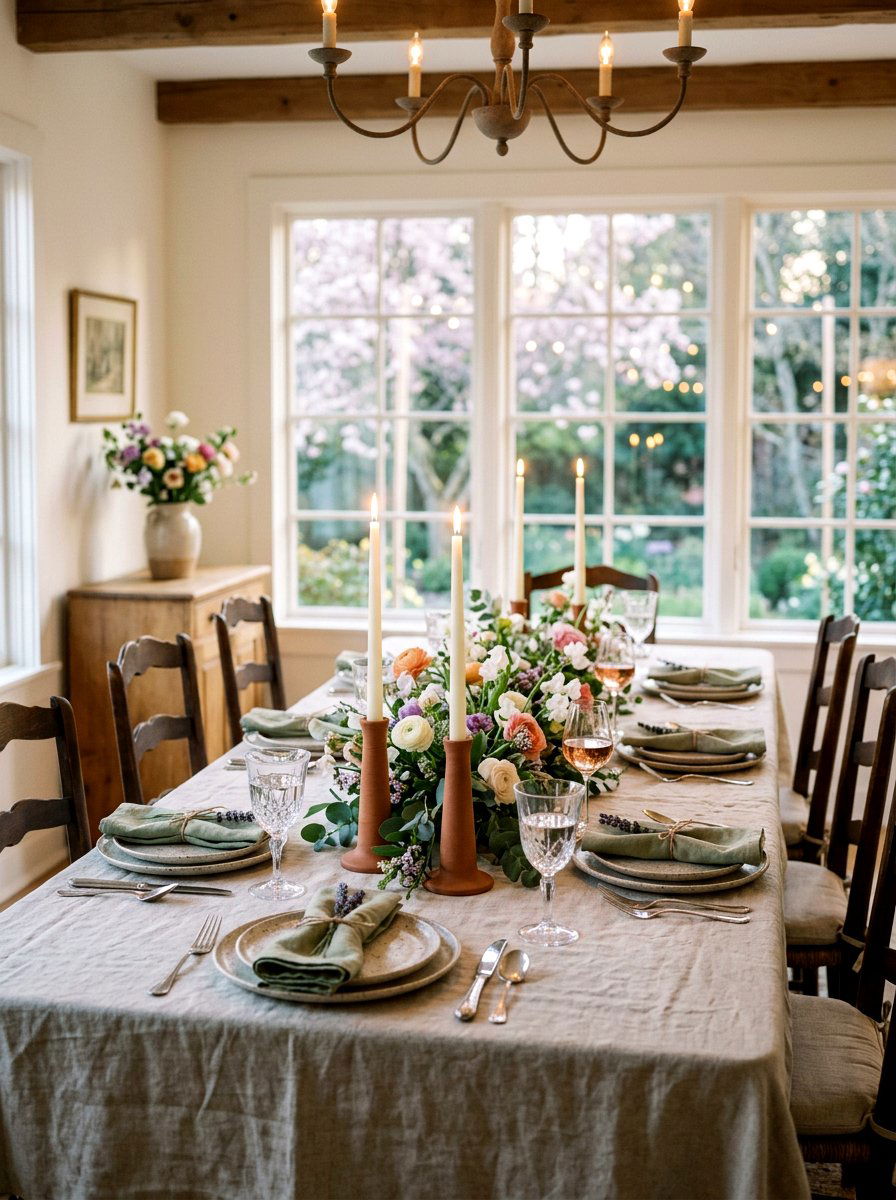 Matte Ceramic Taper Holder - 25 Spring Pottery Decor Ideas