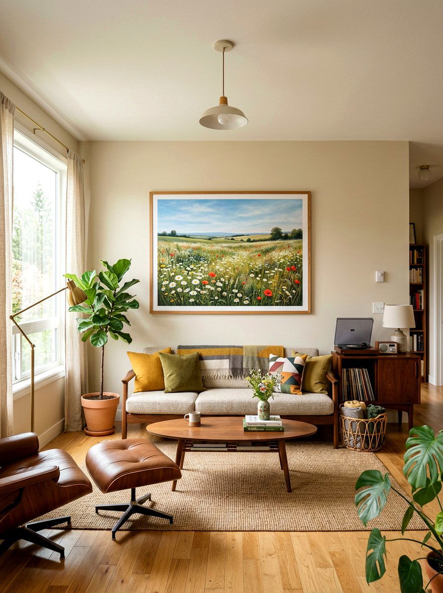 Meadow Landscape Print - 25 Spring Botanical Print Ideas