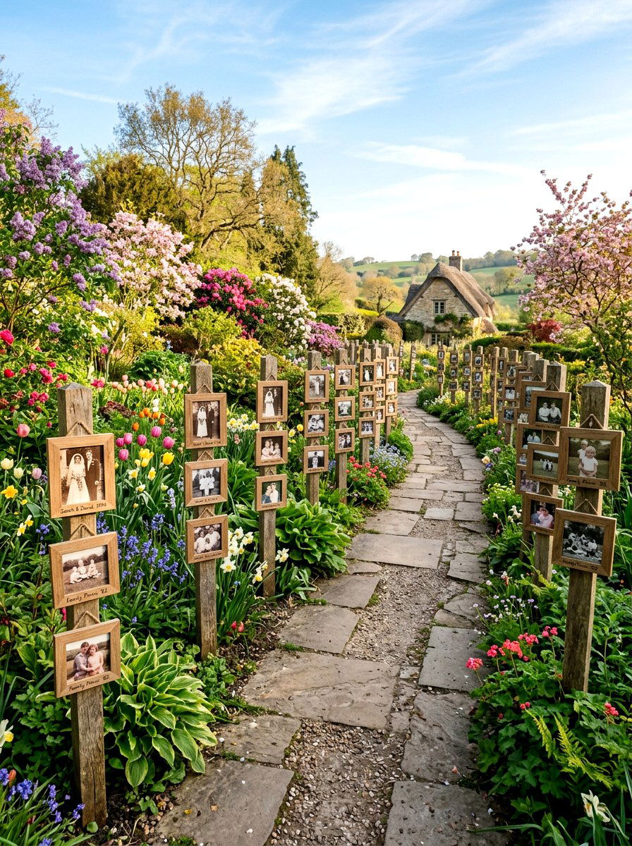 Memory Lane Photo Walkway - 25 Spring Graduation Party Decor Ideas