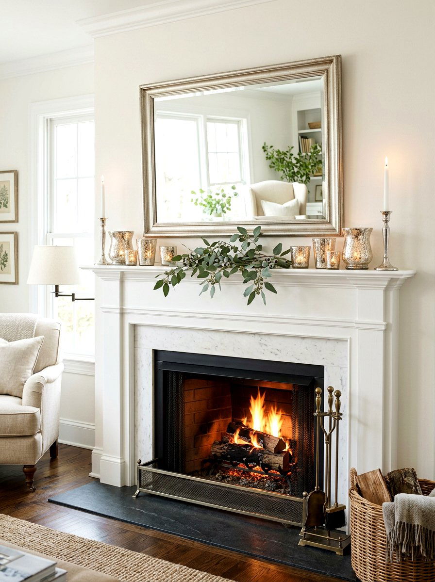 Mercury Glass Votives - 25 Spring Glass Decor Ideas