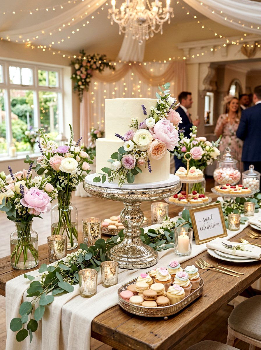 Mercury glass pedestal for spring cakes - 25 Spring Mercury Glass Decor Ideas