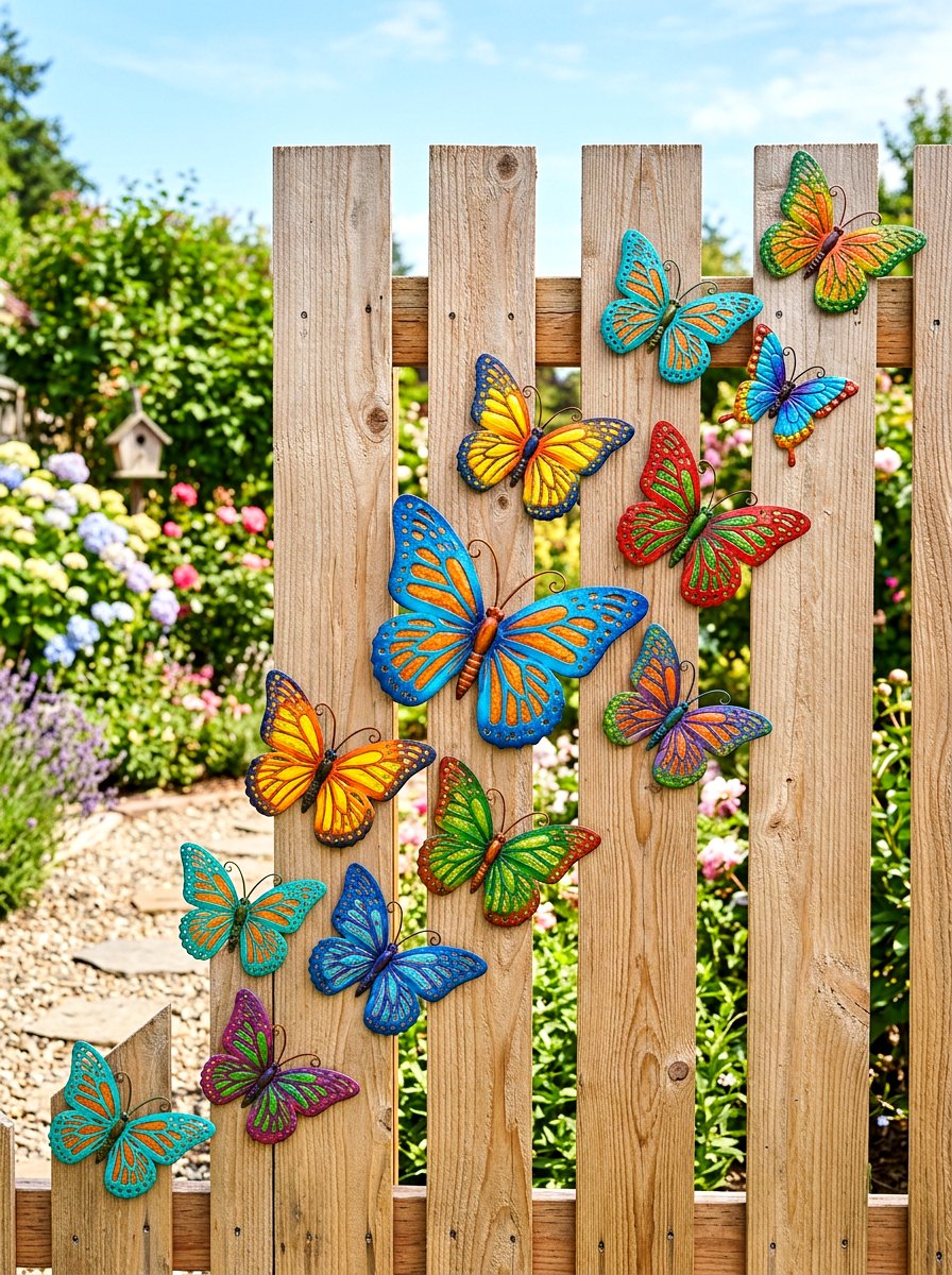 Metal Butterfly Wall Decor - 25 Spring Metal Garden Decor Ideas
