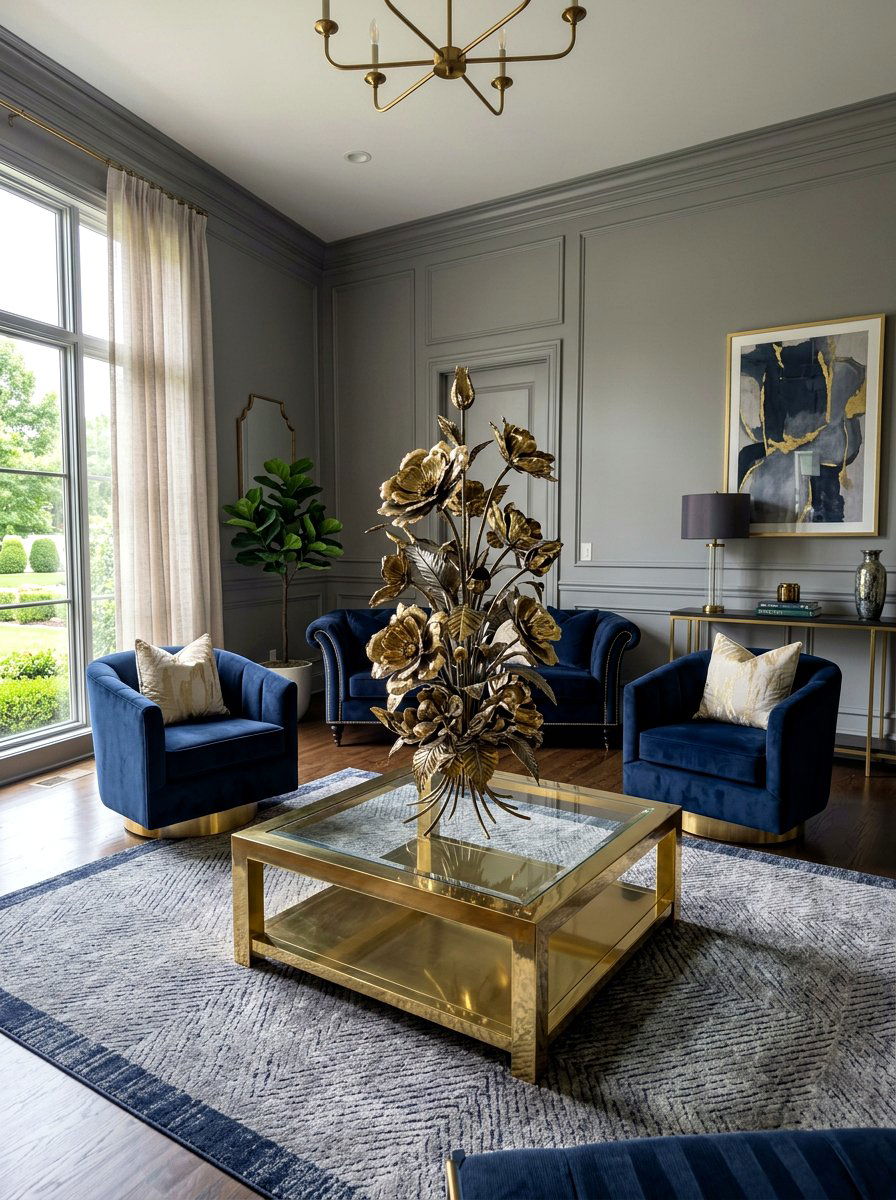 Metal Floral Sculpture - 25 Spring Wall Decor Ideas