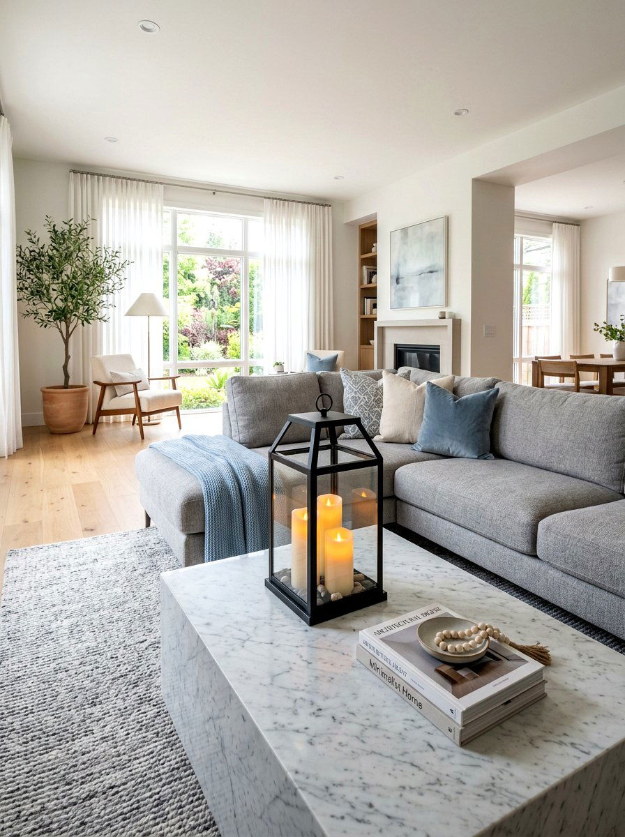 Metal Lantern With Battery Operated Candles - 25 Spring Lantern Centerpiece Ideas