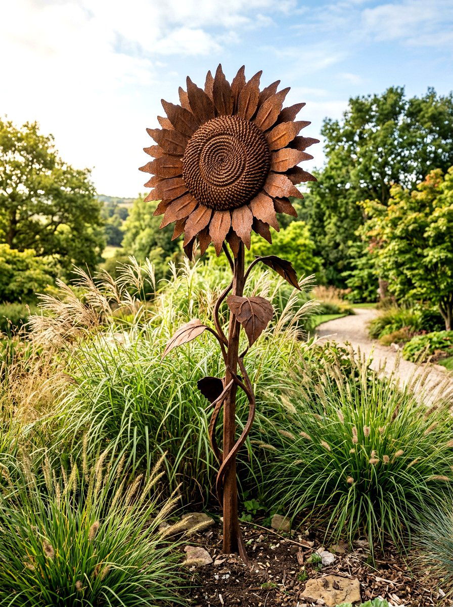 Metal Lawn Art - 25 Spring Garden Decor Ideas
