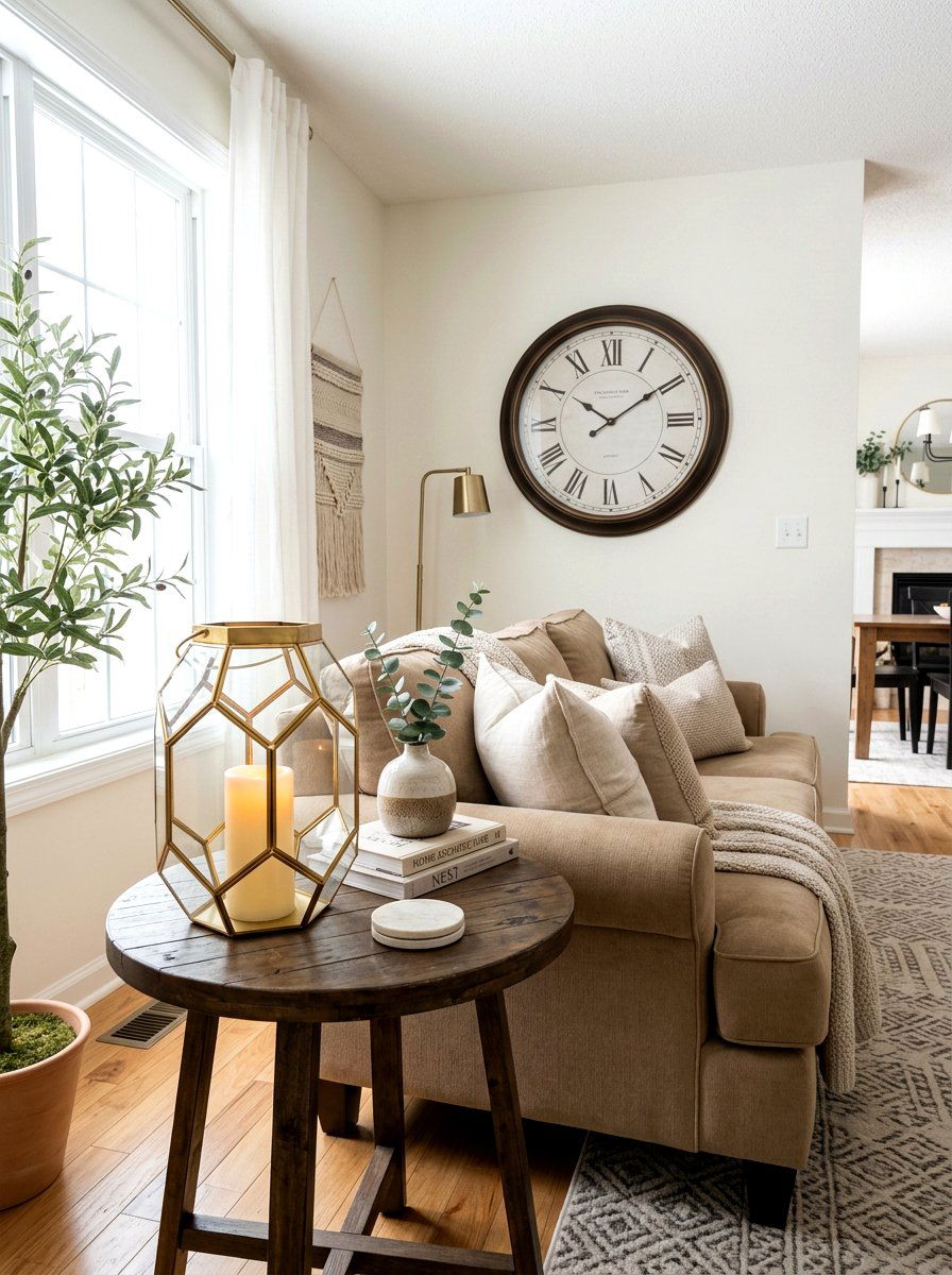 Metal Side Table Styling - 25 Spring Side Table Arrangement Ideas