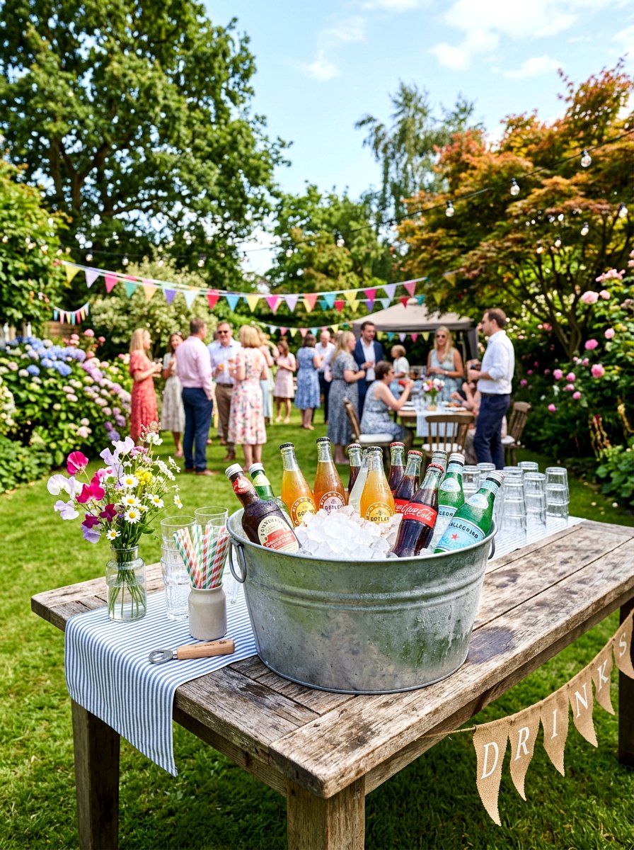 Metal beverage tub party - 25 Spring Galvanized Decor Ideas