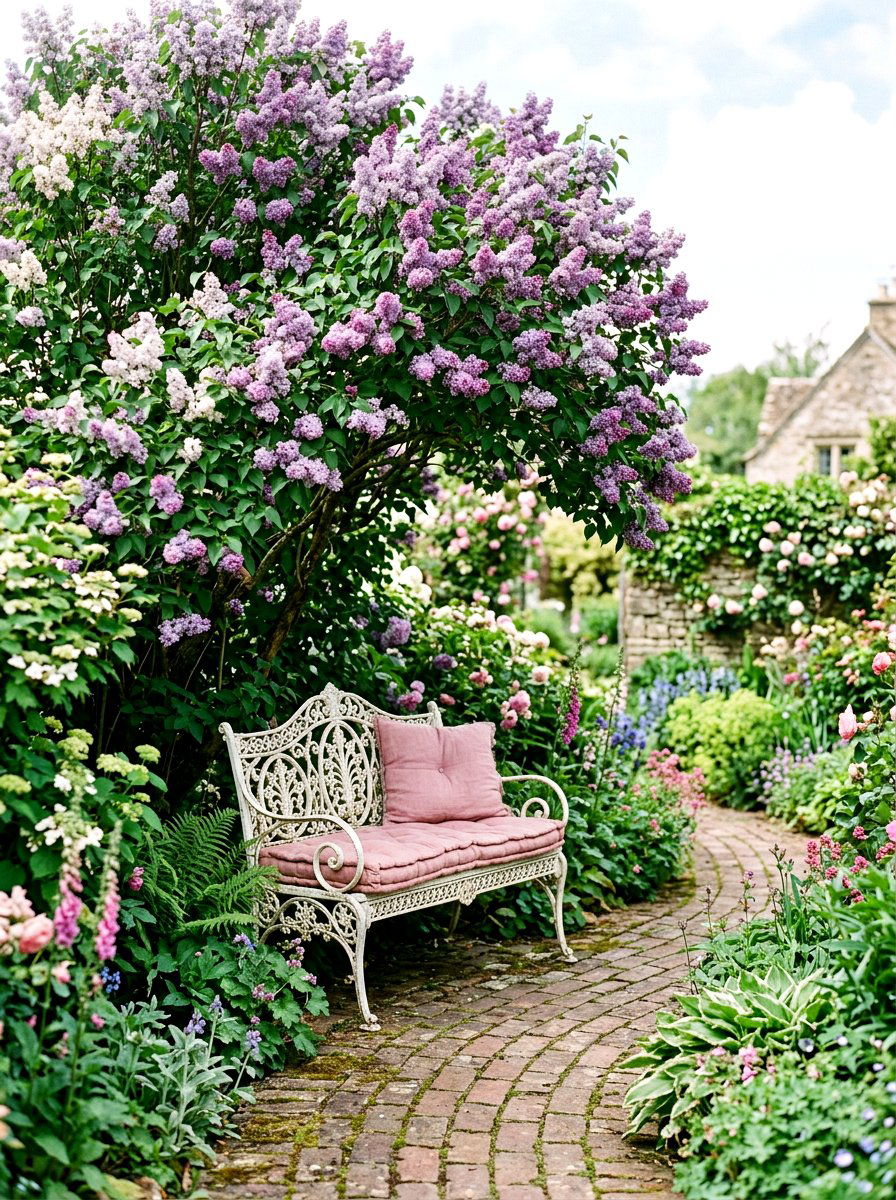 Metal garden bench - 25 Spring Outdoor Furniture Decor Ideas