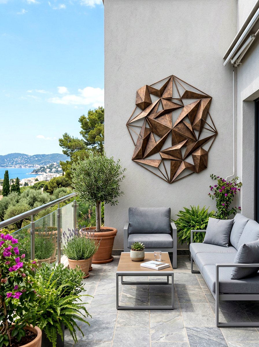 Metal wall art - 25 Spring Balcony Wall Decor Ideas