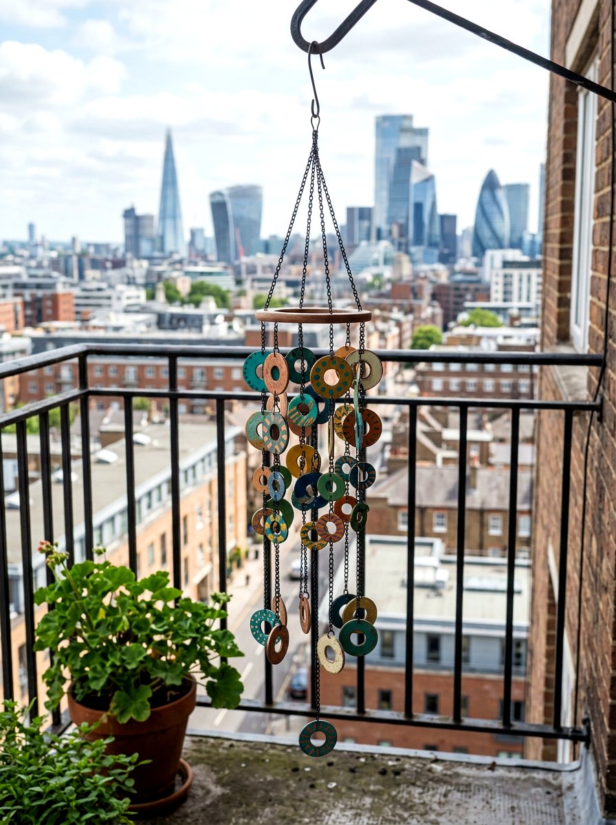 Metal washer wind chime - 25 Spring DIY Wind Chime Ideas