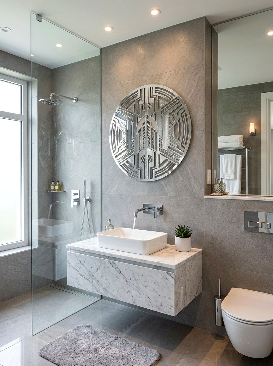 Metallic Silver Medallion - 25 Spring Ceiling Medallion Decor Ideas