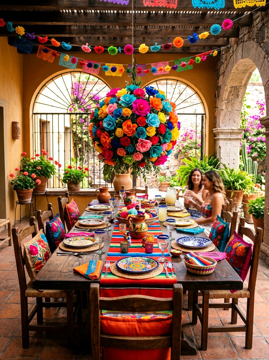 Mexican Paper Flower - 25 Spring Tissue Paper Flower Ideas