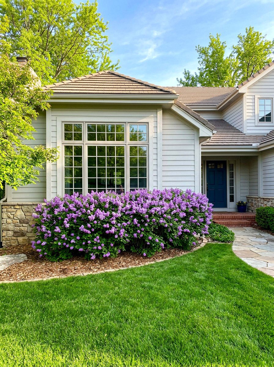 Meyer Lilac Foundation Planting - 25 Spring Lilac Bush Ideas