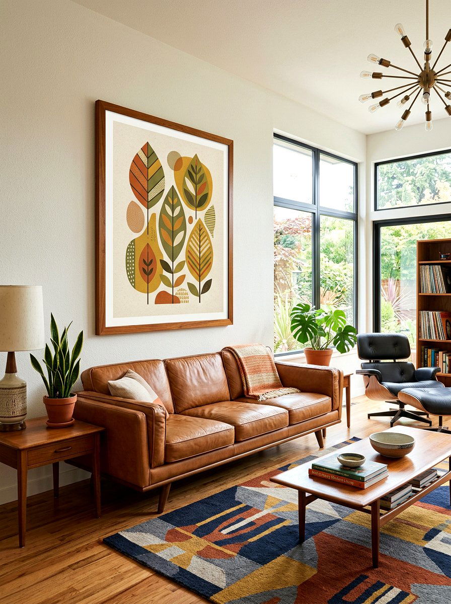 Mid Century Modern Nature Print - 25 Spring Vintage Art Ideas