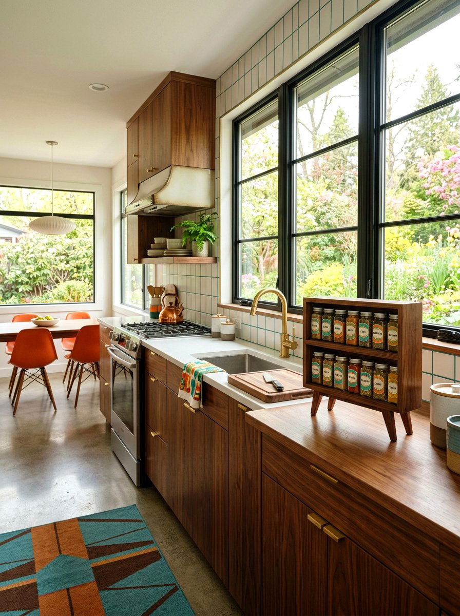 Mid Century Modern Spice Rack - 25 Spring Spice Rack Decor Ideas