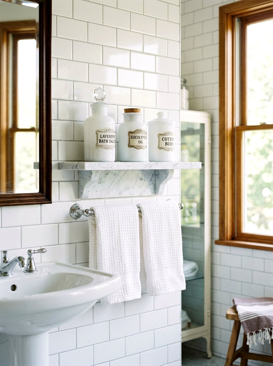 Milk Glass Apothecary Jars - 25 Spring Milk Glass Decor Ideas