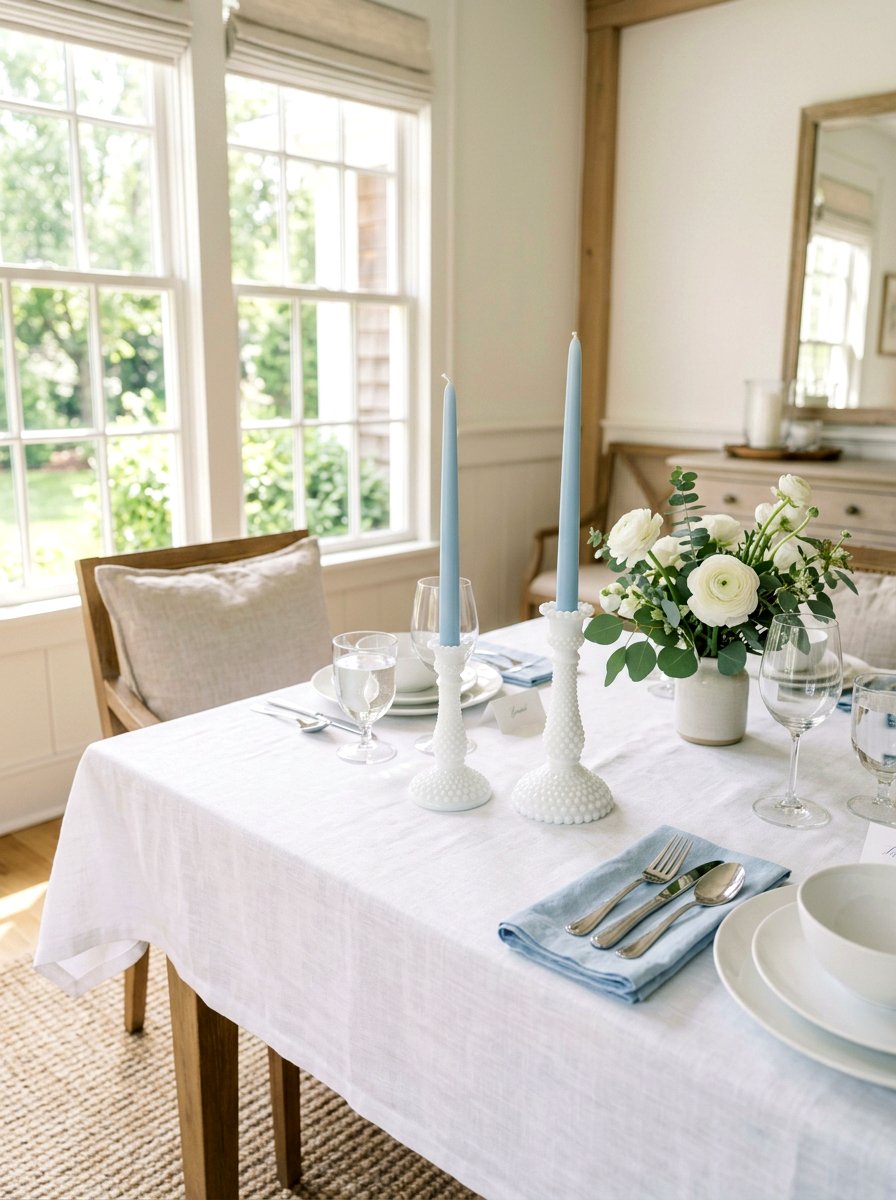 Milk Glass Candle Holders - 25 Spring Milk Glass Decor Ideas