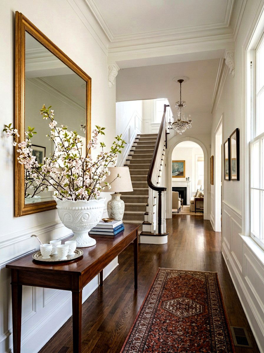 Milk Glass Punch Bowl - 25 Spring Milk Glass Decor Ideas