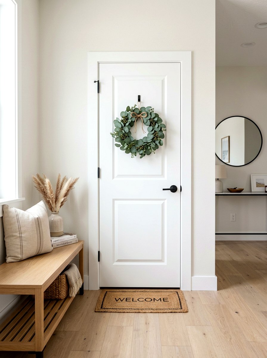 Mini Eucalyptus Wreath - 25 Spring Mini Door Wreath Ideas