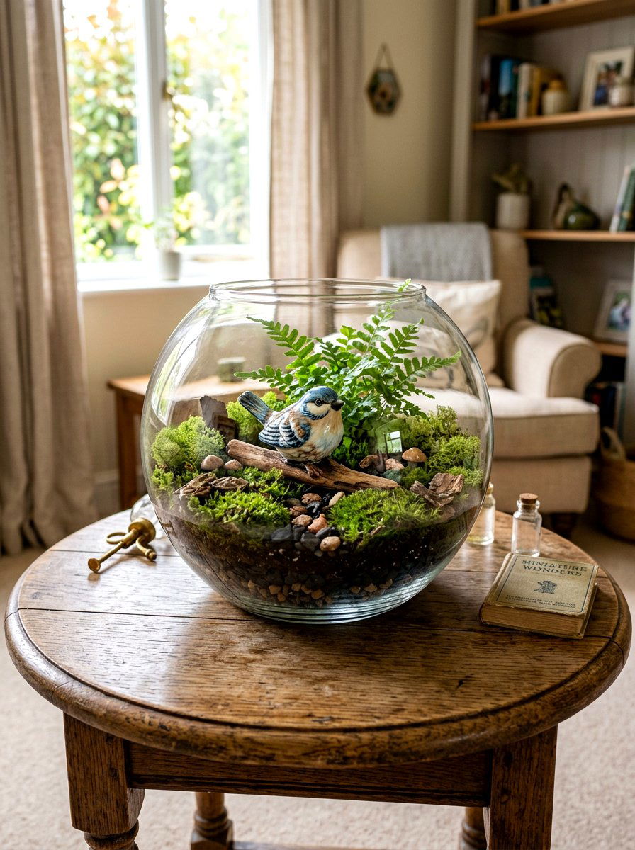 Miniature Ceramic Bird For Terrarium - 25 Spring Ceramic Bird Ideas