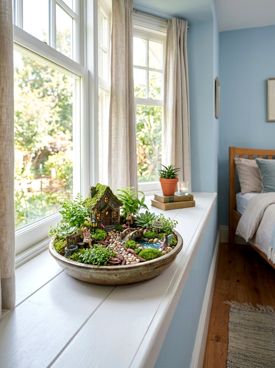 Miniature Fairy Garden - 25 Spring Window Ledge Decor Ideas