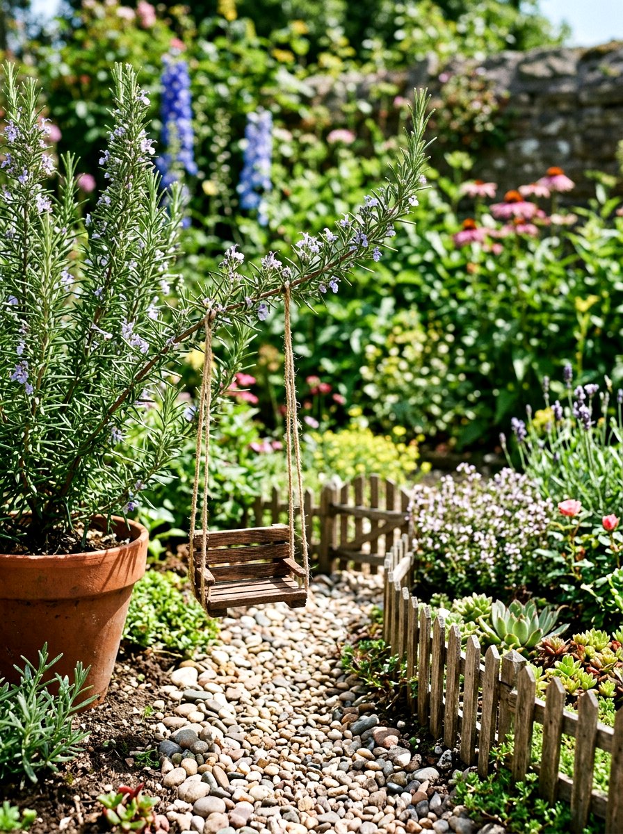 Miniature Garden Swing - 25 Spring Miniature Garden Ideas