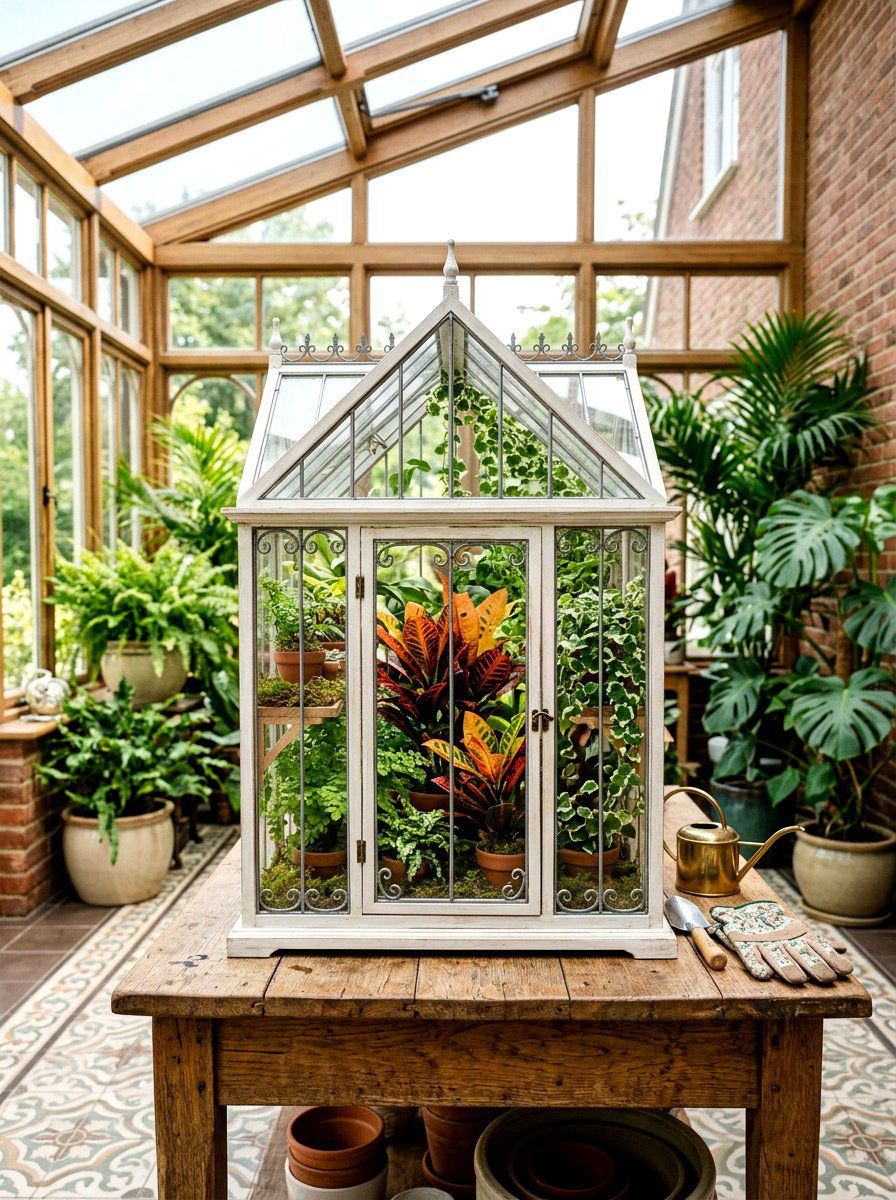 Miniature Greenhouse - 25 Spring Terrarium Ideas