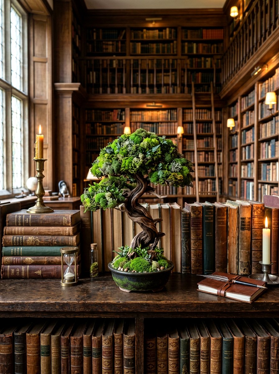 Miniature Moss Tree - 25 Spring Moss Topiary Ideas