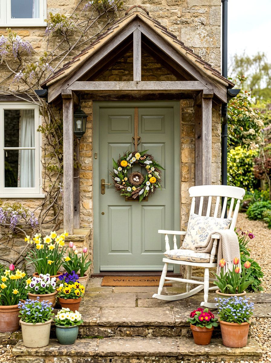 Miniature Nest Wreath - 25 Spring Mini Door Wreath Ideas