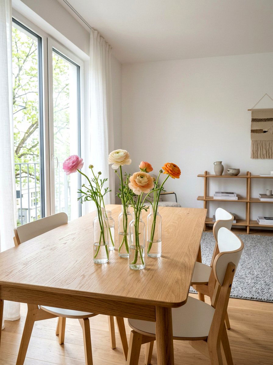 Minimalist Bud Vase Arrangement - 25 Spring Mantel Floral Ideas