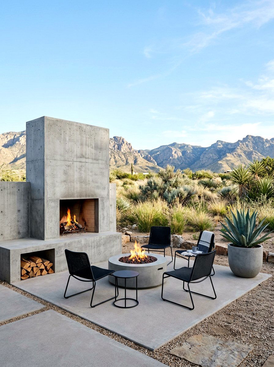 25 Beautiful Spring Outdoor Fireplace Decor Ideas for Cozy