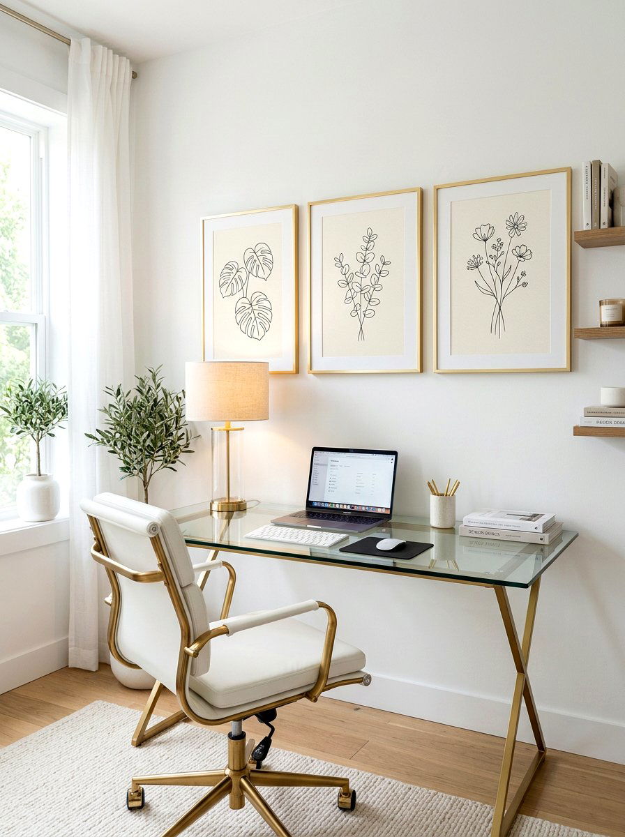 Minimalist Floral Line Art - 25 Spring Framed Art Ideas