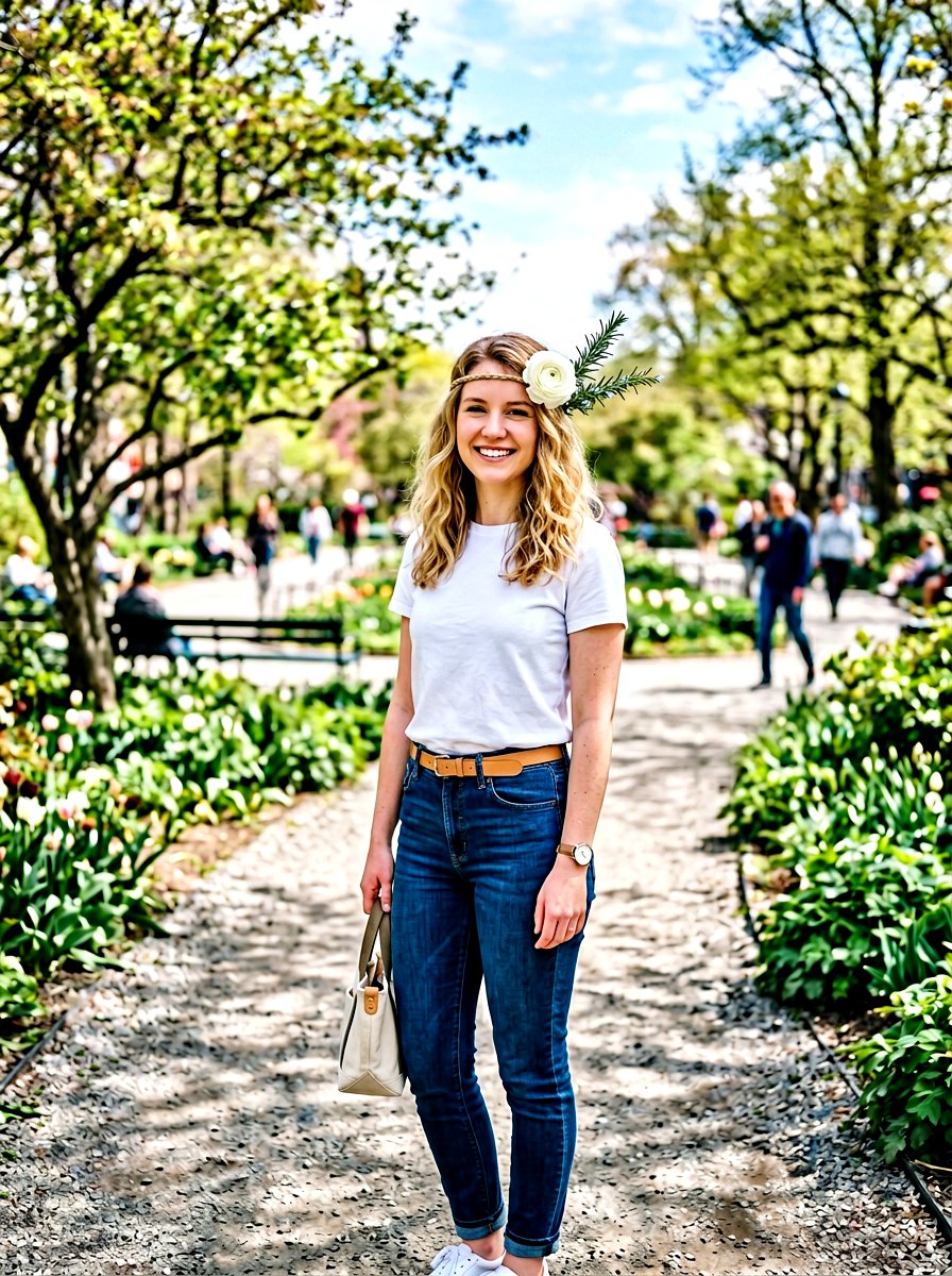 Minimalist Flower Crown - 25 Spring Flower Crown Ideas