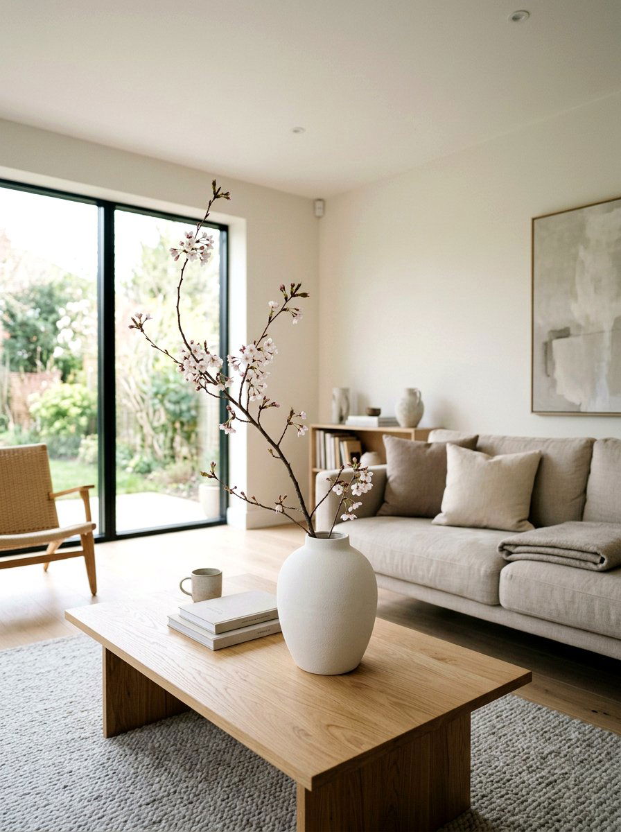 Minimalist Flower Vase - 25 Spring Airbnb Decor Ideas