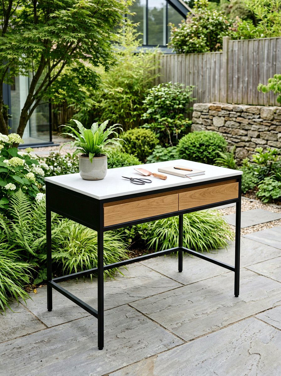 Minimalist Garden Workstation - 25 Spring Potting Station Decor Ideas