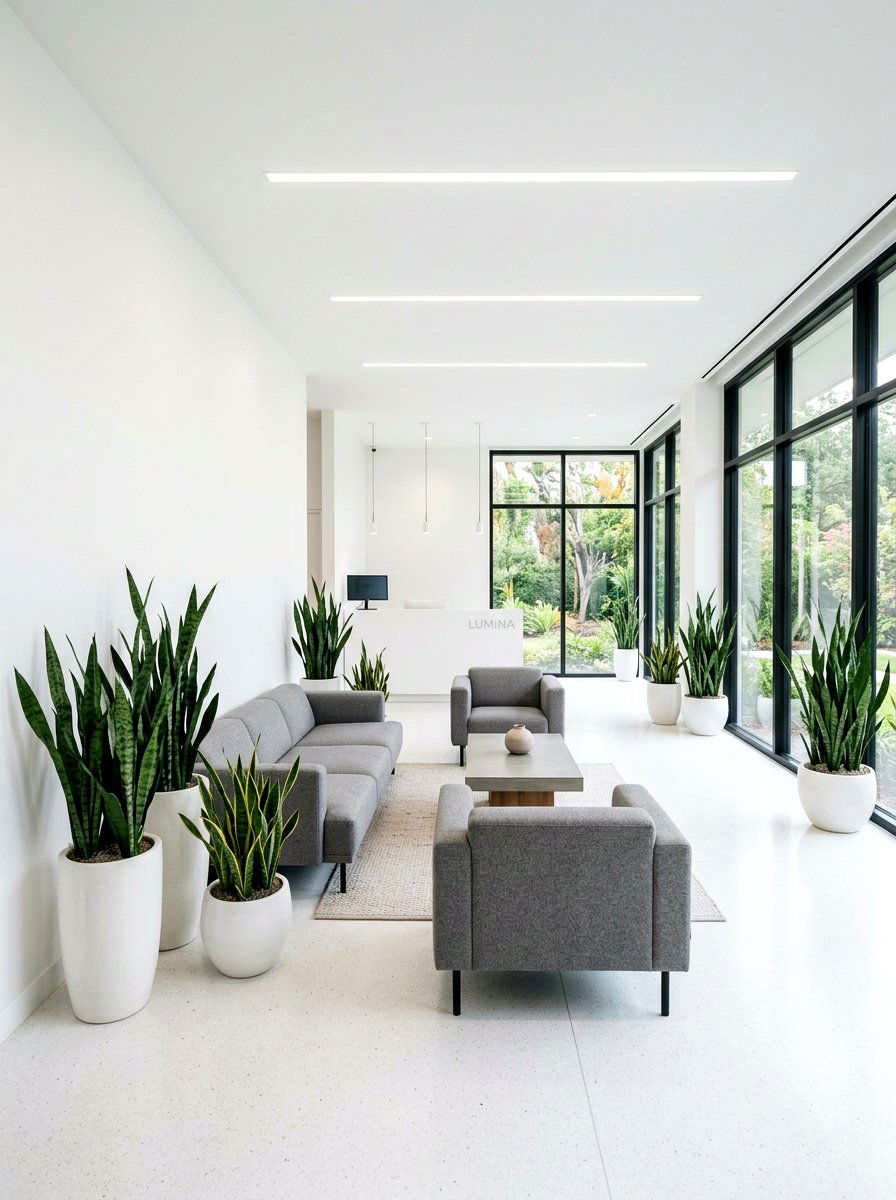 Minimalist Greenery Space - 25 Spring Waiting Room Decor Ideas