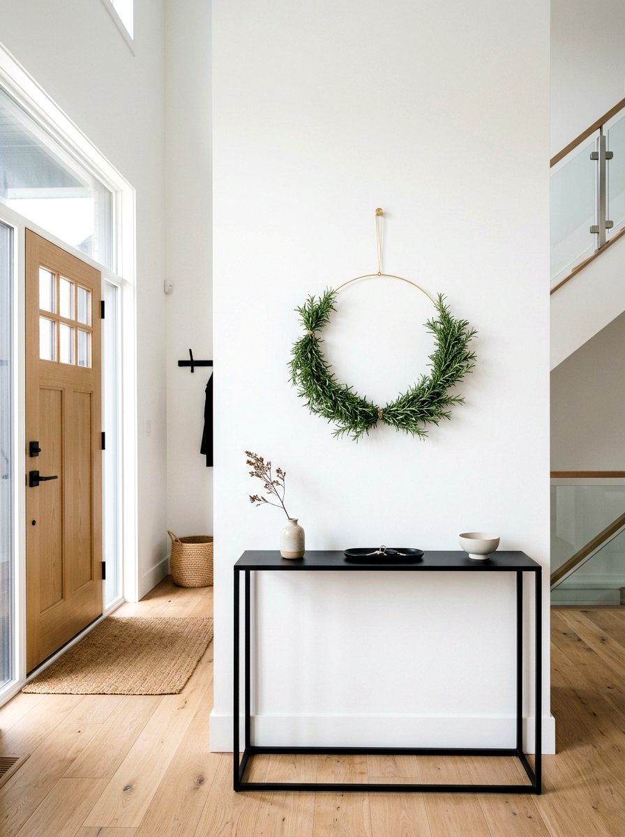 Minimalist Herb Wreath - 25 Spring Herb Wreath Ideas