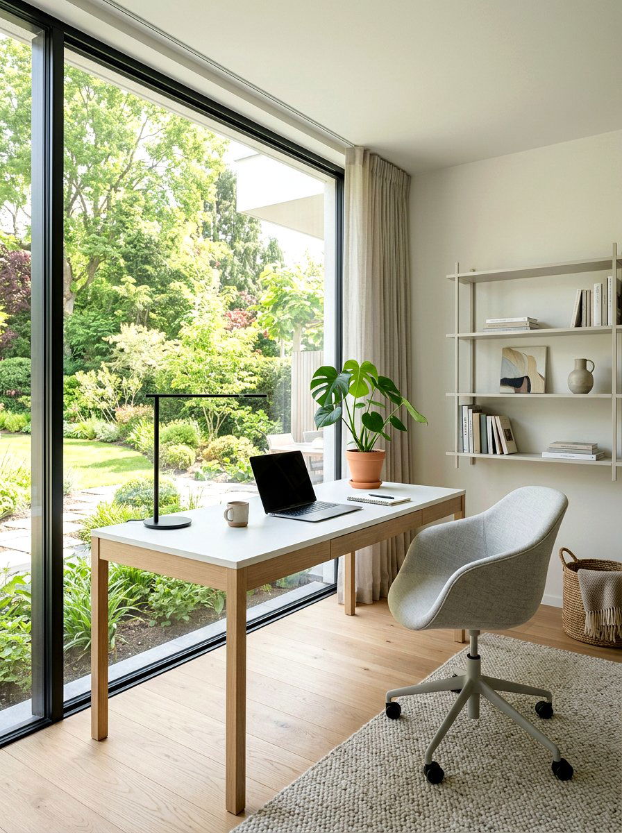 Minimalist Home Office - 25 Spring Real Estate Staging Ideas