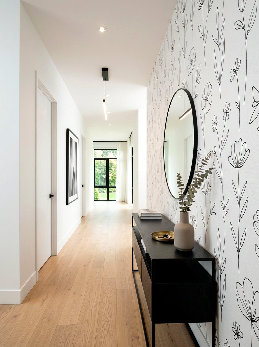 Minimalist Line Art Flower - 25 Spring Floral Wallpaper Ideas