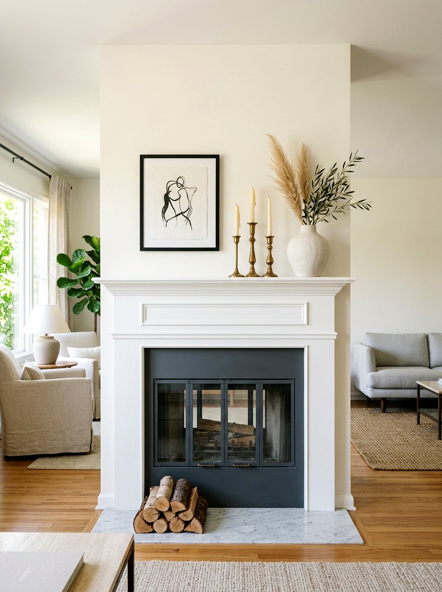 Minimalist Mantle Decor - 25 Spring Modern Decor Ideas