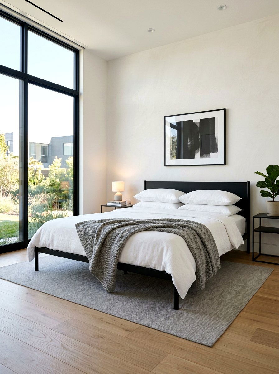 Minimalist Metal Bed - 25 Spring Canopy Bed Decor Ideas