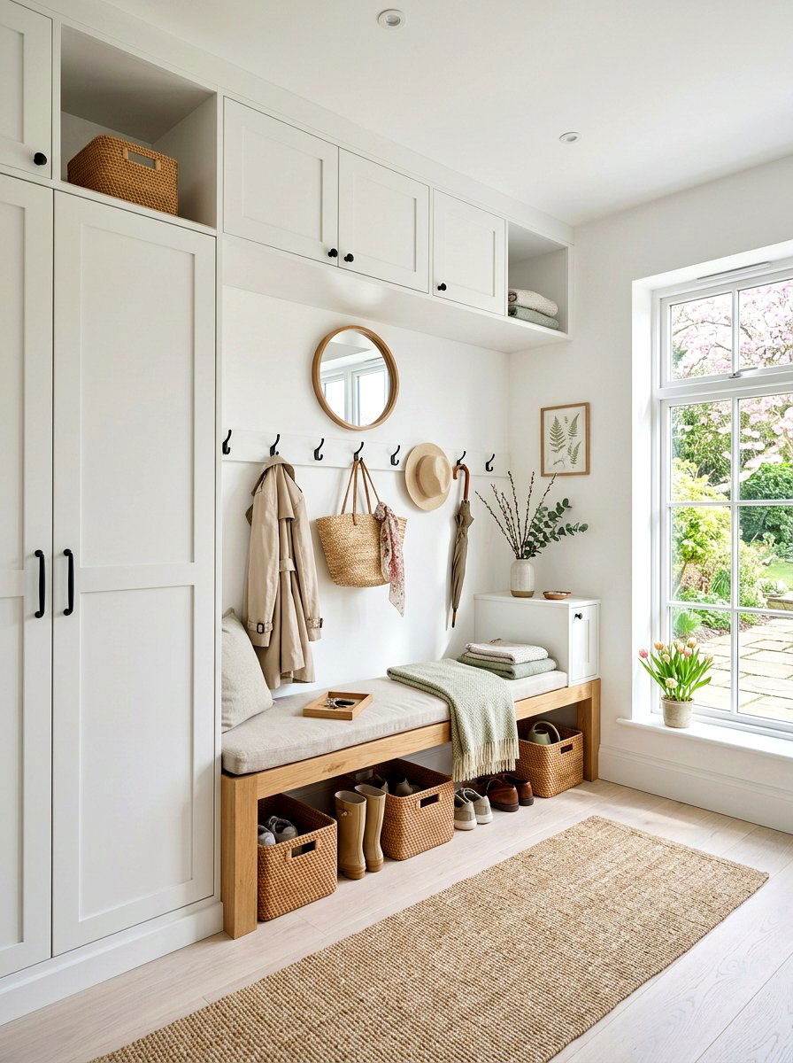 Minimalist Mudroom Spring - 25 Spring Scandinavian Decor Ideas