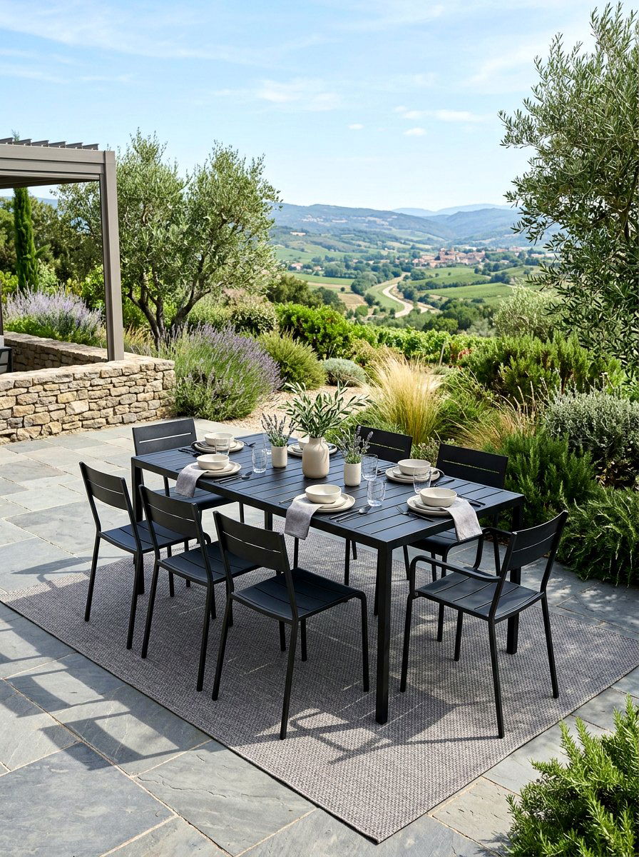 Minimalist Outdoor Dining Area - 25 Spring Rooftop Decor Ideas